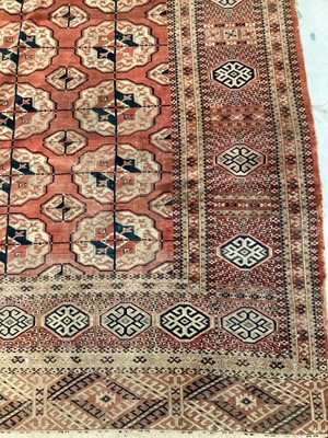 Lot 1510 - Good antique Tekke carpet