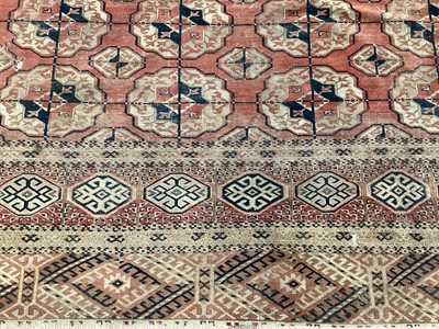 Lot 1510 - Good antique Tekke carpet