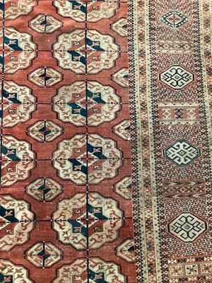 Lot 1510 - Good antique Tekke carpet