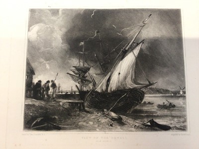 Lot 882 - David Lucas after John Constable, mezzotint, View on the Orwell, circa 1855, plate 14 x 17cm