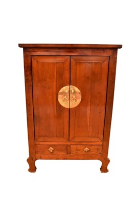 Lot 1422 - Antique Chinese cherrywood cupboard