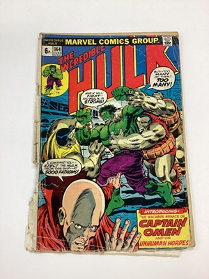 Lot 124 - Large group of Marvel comics The Incredible Hulk (1970 to 1979) English and American price variants. Approximately 55 comics.
