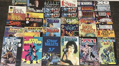 Lot 250 - Box of comics to include Valiant "Bloodshot" and others