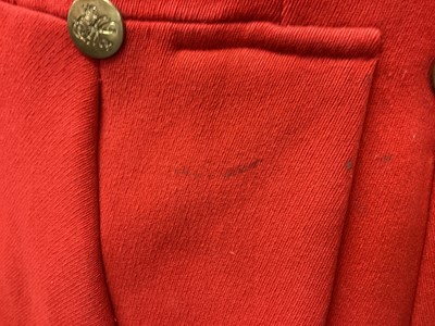 Lot 929 - Gentleman's red hunt coat by Bernard Weatherill Ltd with brass Essex Hunt buttons