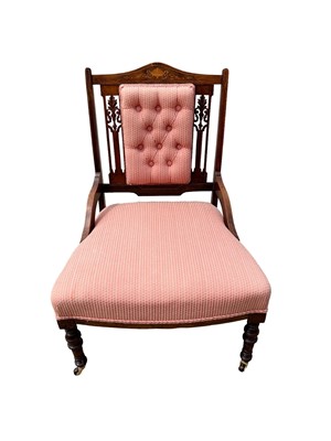 Lot 35 - Edwardian rosewood chair