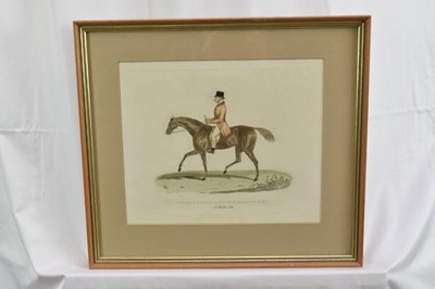 Lot 1025 - Collection of assorted sporting prints to include Will Garfit signed print, trio of hand coloured hunting engravings and others, each framed and glazed (9)