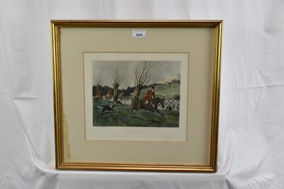 Lot 1025 - Collection of assorted sporting prints to include Will Garfit signed print, trio of hand coloured hunting engravings and others, each framed and glazed (9)