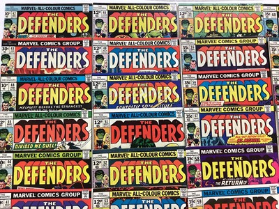 Lot 125 - Large group of Marvel comics The Defenders (1973 to 1979) Includes English and American prices. Approximately 74 comics.