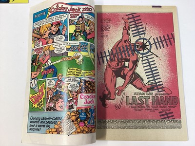 Lot 128 - Marvel comics Daredevil 1982. Issues 178 to 189. To include issue 181, death of Electra and issue 183, 1st Punisher battle. English and American price variants. (12)