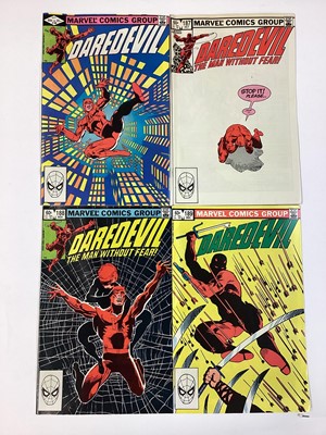 Lot 128 - Marvel comics Daredevil 1982. Issues 178 to 189. To include issue 181, death of Electra and issue 183, 1st Punisher battle. English and American price variants. (12)