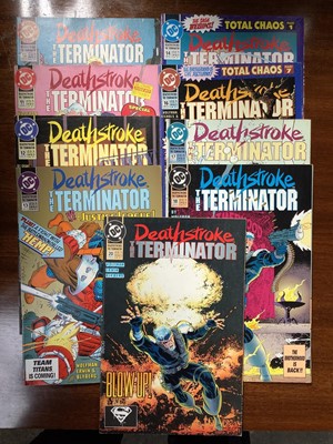 Lot 191 - Selection of DC Comics, 1990's Deathstroke The Terminator together with 1996 Deathstroke #54 and 1992 Deathstroke The Terminator #1