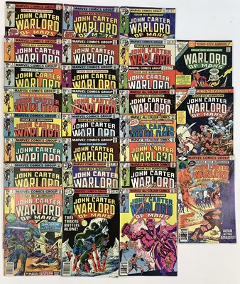 Lot 202 - Marvel comics John Carter Warlord of mars (1977 to 1979). To include the 1st issue and 3 annuals. English and American price variants. Approximately 25 comics.
