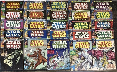 Lot 231 - Marvel comics Star Wars oversized special edition 1 and 2 (1977). Together with star wars weekly issues from 1978 to 1981. Approximately 50 comics.