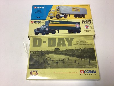 Lot 185 - Corgi Classics boxed selection including D Day, lorries, Buses etc (13)