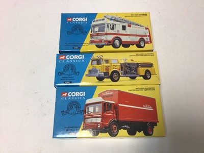Lot 185 - Corgi Classics boxed selection including D Day, lorries, Buses etc (13)