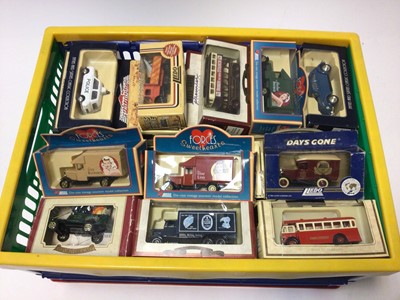Lot 187 - Diecast selection of Lledo Days Gone and other series of cars and lorries (100+)