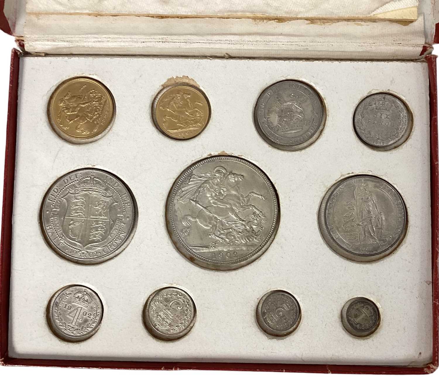 Lot 460 - G.B. - Matt Proof 1902 Edward VII eleven coin set