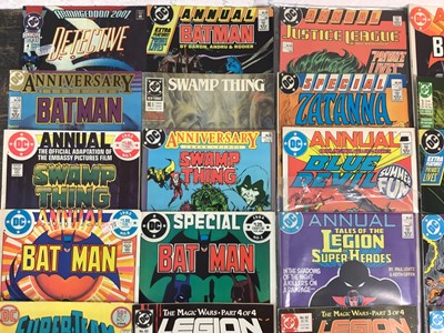 Lot 234 - Collection of DC Comics Annuals to include Batman, Swamp Thing, Legion of Super-Heroes and others
