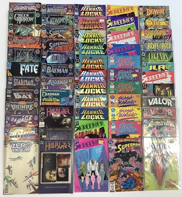 Lot 219 - Large box of DC Comics to include 1994 the beginning of tomorrow series, 1980's Hawkman, John Constantine Hellblazer and others