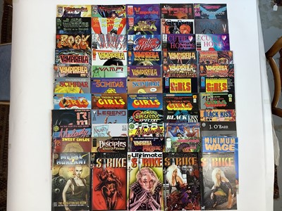 Lot 221 - Large quantity of mixed Comics to include London Night "Ultimate Strike", London Night "Sade", Brainstorm Comics "Vamperotica Red Reign" and others