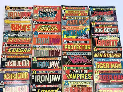 Lot 225 - Quantity of mostly 1970's Atlas Comics to include IronJaw, Tiger Man, Morlock 2001 and others