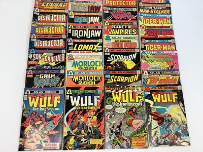 Lot 225 - Quantity of mostly 1970's Atlas Comics to include IronJaw, Tiger Man, Morlock 2001 and others