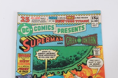Lot 237 - DC Comics Presents 1980 Superman and Green Lantern #26. Priced 15p