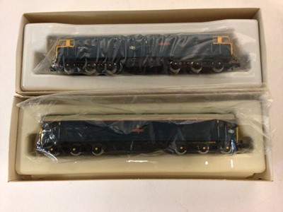Lot 107 - CJM Graham Farish N gauge BR blue Diesels "North Eastern" 47 401 and "Thunderer" 50 008, both boxed (2) to