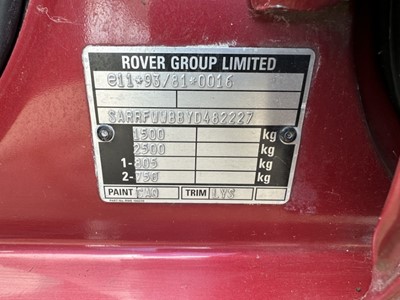 Lot 20 - 1999 (V) Rover 25 1.4 IS 5 door Hatchback, reg. no. V99 JTM