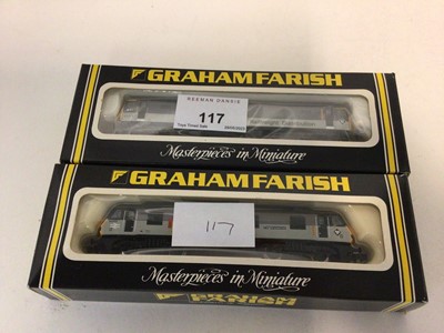 Lot 117 - Graham Farish N gauge Diesels including Class 47 Railfreight Distribution  47 125, No.8023 and Class 90 Railfreight Freightconnection 90 022, No.8828, both boxed (2)