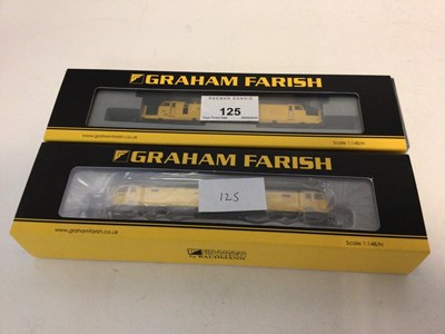 Lot 125 - Graham Farish by Bachmann N gauge Network Rail Diesels including Class 37, 97303, 371-468 and Class 57, 57 312 371-656, both boxed (2)