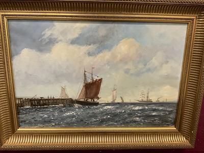 Lot 279 - Oil painting by W F Burton and three other pictures