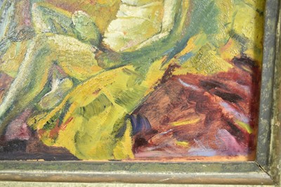 Lot 1254 - *Alfred Aaron Wolmark (1877-1961) oil on panel - Reclining Nude, signed, 38cm x 46cm, in original painted frame