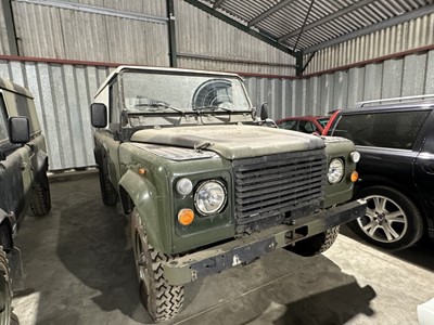 Lot 23 - Land Rover 110 LHD, V8 Petrol, chassis number SALLDHAV8FA421423, ex. British Army, reg. no. 15-KJ-81