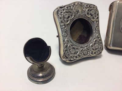 Lot 106 - Four silver pocket watch holders of various size and form