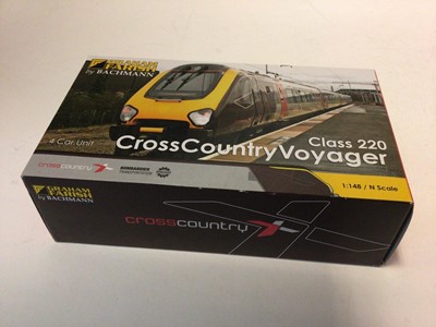 Lot 138 - Graham Farish by Bachmann N gauge Class 220 Arriva Cross Country Voyager 4 Car Unit, No.371-678, boxed