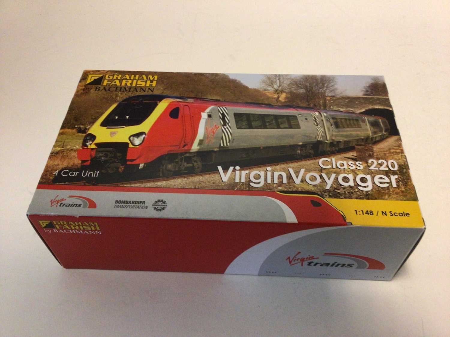 Lot 139 - Graham Farish by Bachmann Class 220 Maiden Voyager Virgin Trains 4 Car Unit, No.371-675, boxed