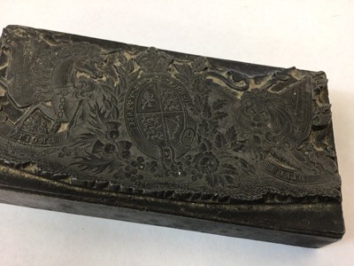 Lot 118 - 19th century printing block, possibly for the Times Newspaper