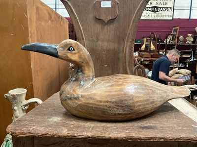 Lot 636 - Wooden decoy duck