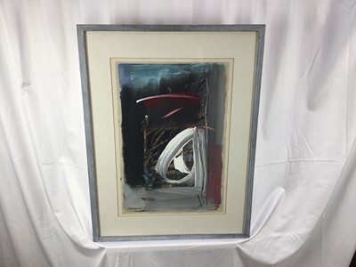 Lot 27 - Ralph Freeman (b.1945) watercolour and gesso - Hope Scope I, signed and dated ‘90, 56cm x 38cm, in glazed frame