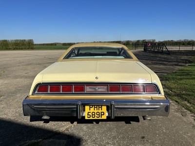 Lot 4 - 1976 Ford Thunderbird Coupe, Registration PHH 589P. This outrageous classic American grand tourer has cream and gold coachwork with cream buttoned leather seats and 'teddy bear' fur carpets . Th...