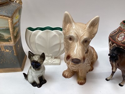 Lot 1177 - Sylvac dog and other ornaments