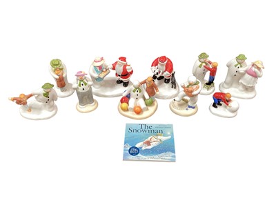 Lot 1135 - Collection of ten Coalport Characters Snowman figures