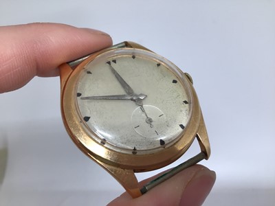 Lot 158 - 18ct gold cased Nicolet watch