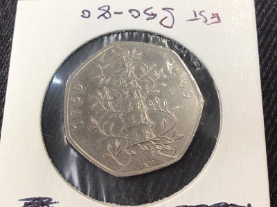 Lot 492 - G.B. - Fifty Pence 'Kew Gardens' 2009 (1 coin)