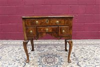 Lot 1338 - Good early 18th century walnut crossbanded and...