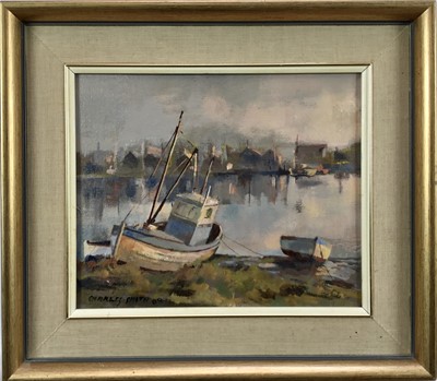 Lot 274 - Charles Smith 1918-2003) oil on canvas - Evening, Southwold, signed and dated '89, framed
