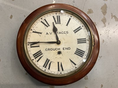 Lot 310 - Early 20th century Staggs of Crouch End schools clock