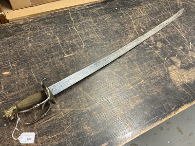 Lot 800 - Late 17th century Continental Cavalry Officers sword