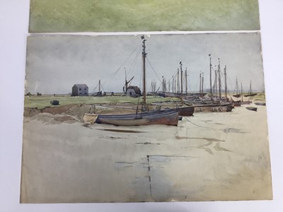 Lot 123 - Essex and Tollesbury interest - group of Tom Simpson (late 19th / early 20th century) watercolours
